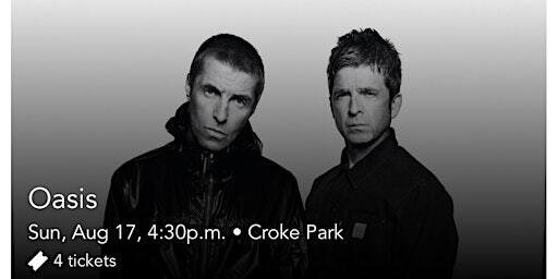 Oasis croke park | Dublin
