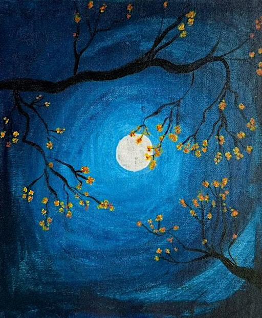 Whispers of the night Sip & Paint Workshop - Lennoxtown | Glazert Country House Hotel