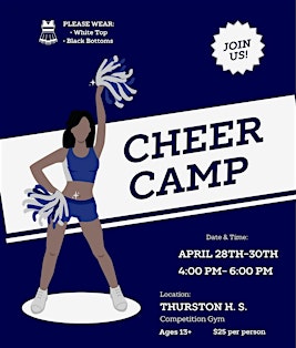 THS Cheer Camp 2025 | Lee M. Thurston High School