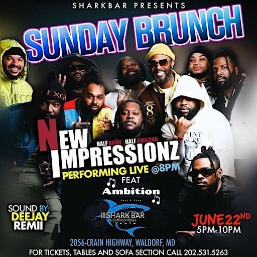 SUNDAY FUNDAY WITH NEW IMPRESSIONZ BAND | Shark Bar And Seafood House