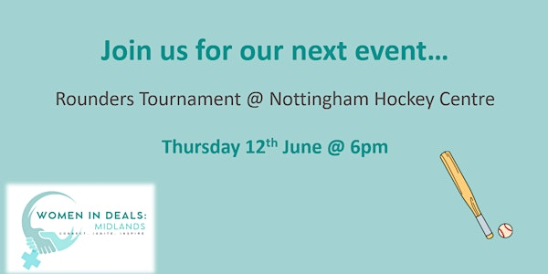 Midlands Women in  Deals Rounders Event | Nottingham Hockey Centre
