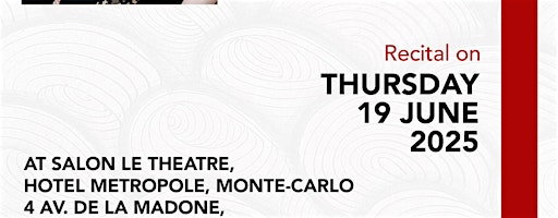 Edna Stern - Piano concert | Hotel Metropole, Monte Carlo