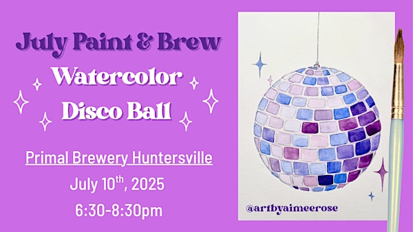 July Paint & Brew @ Primal Brewery Huntersville | Primal Brewery Huntersville