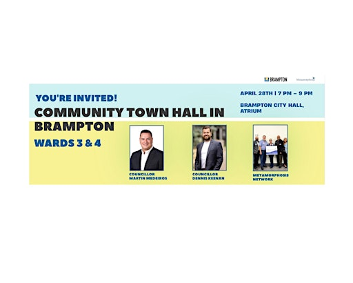 Ward 3 & 4: Community Town Hall | Brampton City Hall - Atrium