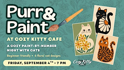 Purr & Paint at Cozy Kitty Café | Cozy Kitty Cafe