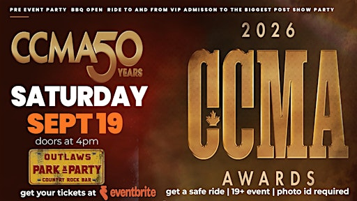 Outlaws Park n Party to  CCMA AWARDS | Outlaws Country Rock Bar