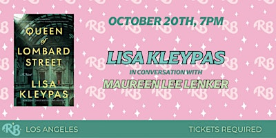 Lisa Kleypas LA Event for Queen of Lombard Street | The Ripped Bodice
