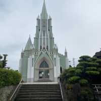 【長崎県】ペパーミントグリーンの壁が美しい教会へ。