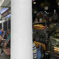 local seats, coffee and Banh Mi 