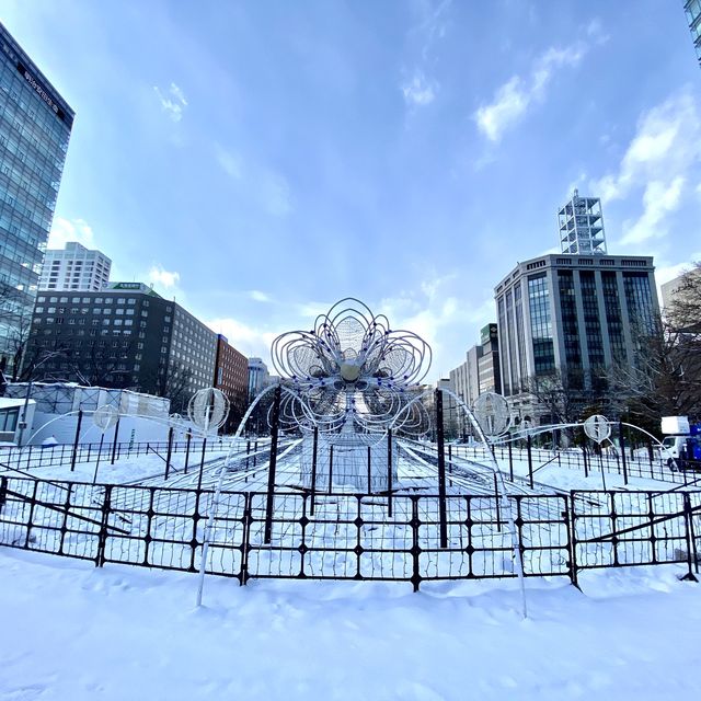 真冬の札幌大通公園