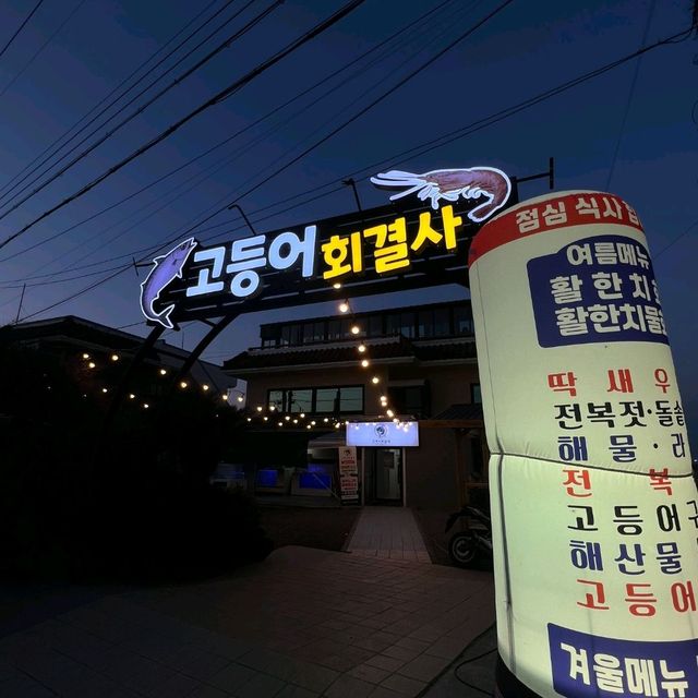 <고등어회결사> 제주 애월 고등어, 딱새우 전문 횟집 