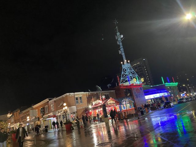 Byward Market at night in Ottawa