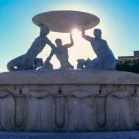 Triton's fountain in Valletta, Malta 🇲🇹 