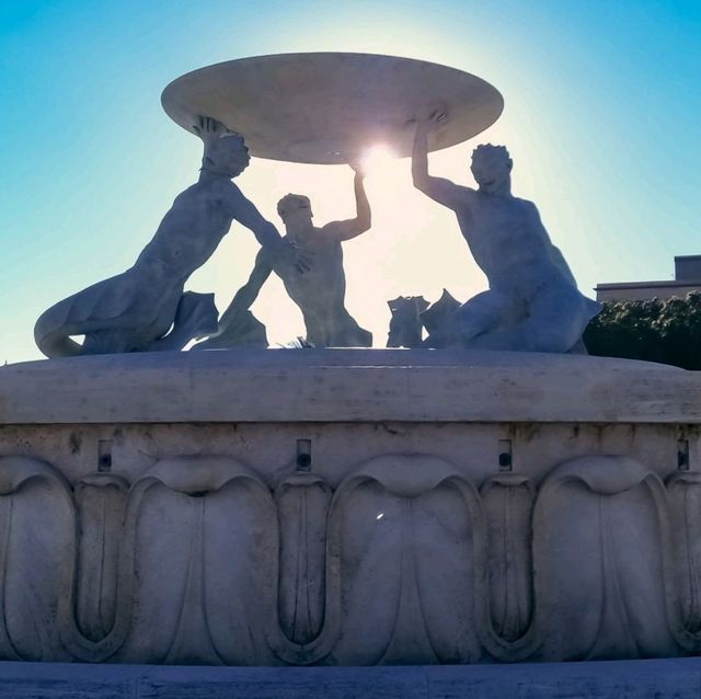Triton's fountain in Valletta, Malta 🇲🇹 