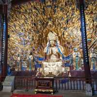 Dazu Rock Carvings on a rainy day