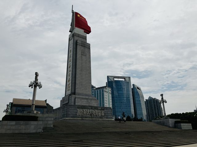 The famous tower of Nanchang at Bayi Square!