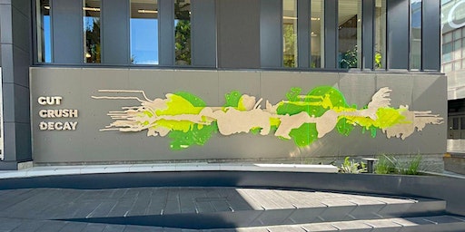 Future Arts & Cornish+ Celebration & Fundraiser "CUT, CRUSH, DECAY" Mural | Raisbeck Auditorium