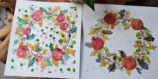 PAINT YOUR OWN CHRISTMAS WREATH IN WATERCOLOURS | Caffettino