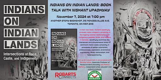 INDIANS ON INDIAN LANDS - Nishant Upadhyay (with guests!) | Another Story Bookshop
