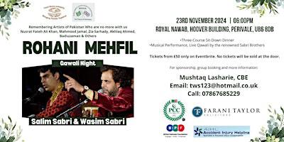 Qawali Night with Sabri Brothers (includes 3 course sit -down dinner) | Royal Nawaab Perivale