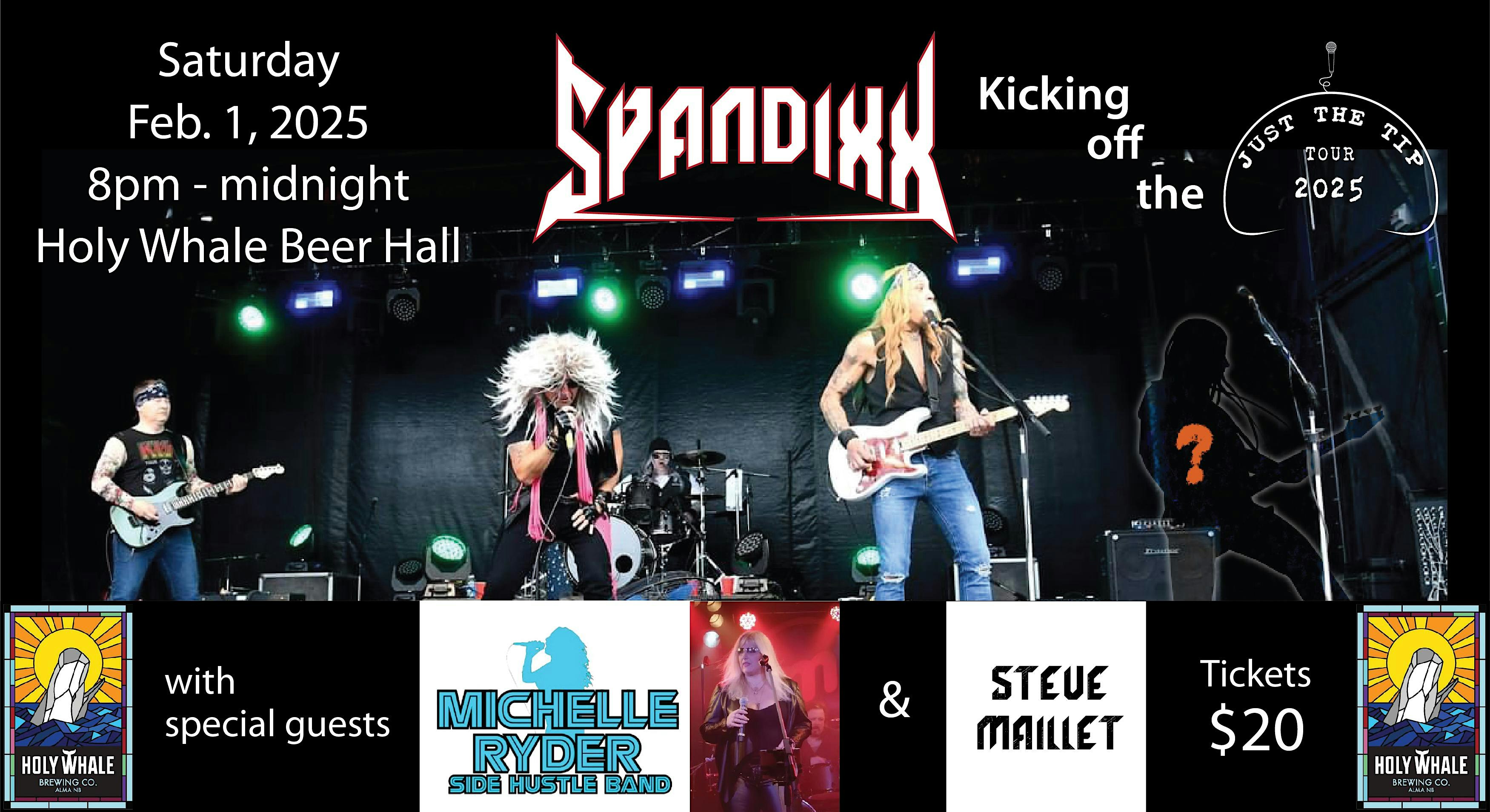 Spandixx with Michelle Ryder and Side Hustle at the Holy Whale Beer Hall! | Holy Whale Beer Hall