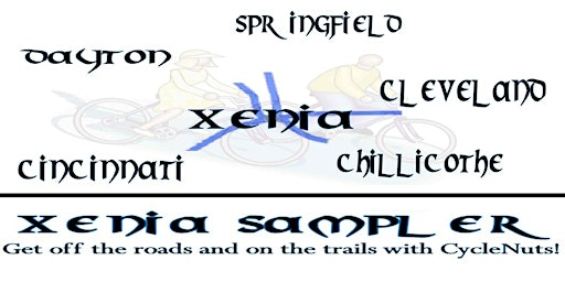 Xenia, OH Sampler - 6-Trail Taster For Those Hungering to Explore Ohio | Xenia Sampler - 6 trails - CycleNuts Show, Rally, & Roll Smart-guided Group Tour