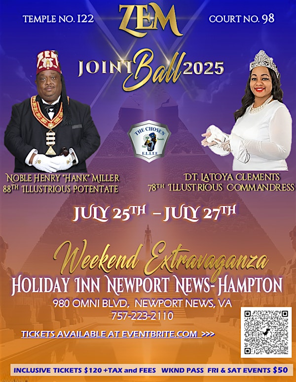 Zem Joint Ball 2025 | Holiday Inn Express & Suites Newport News (The Host hotel is full.  This is the overflow hotel)