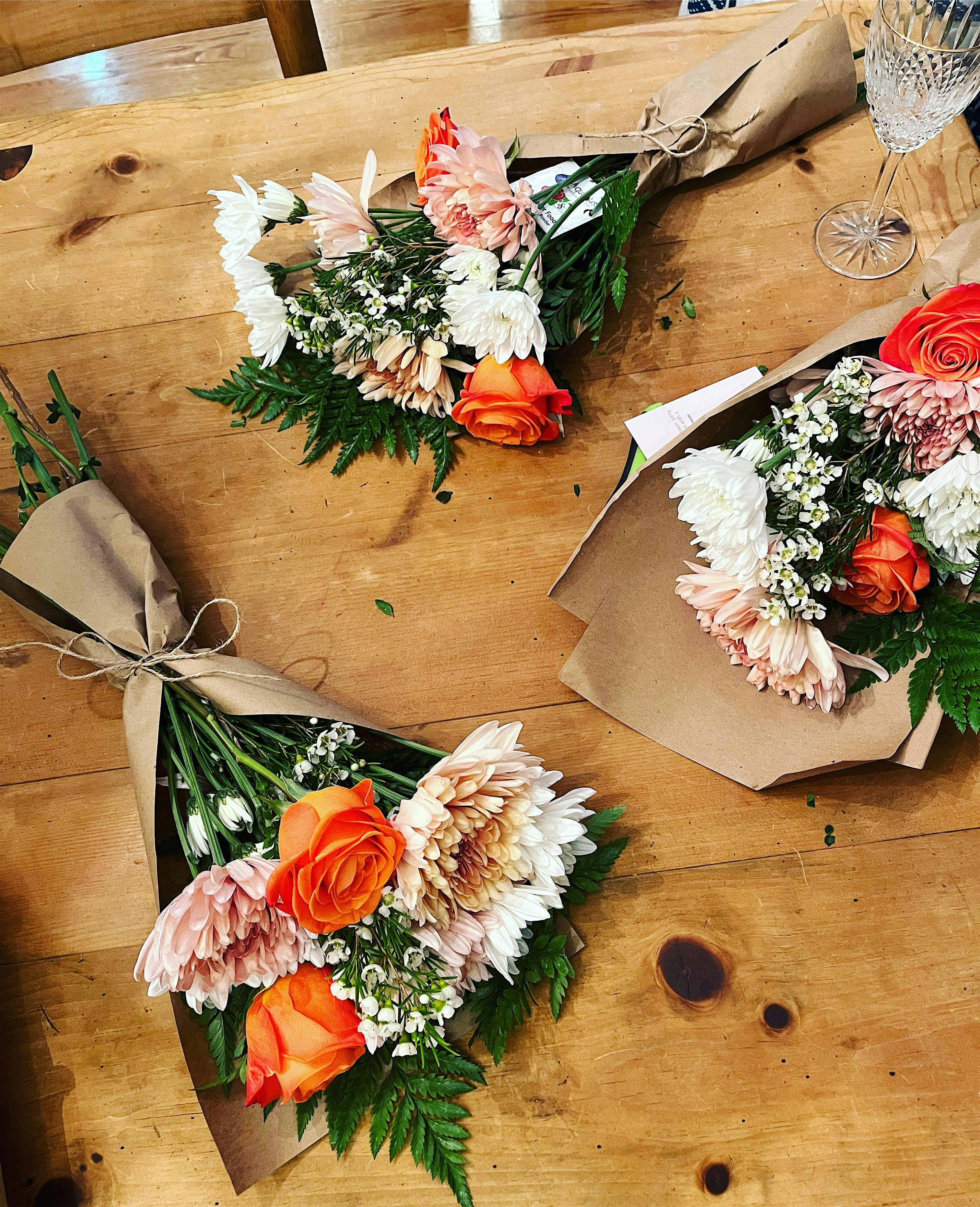 Fall Flower Bouquets | 3 Daughters Brewing