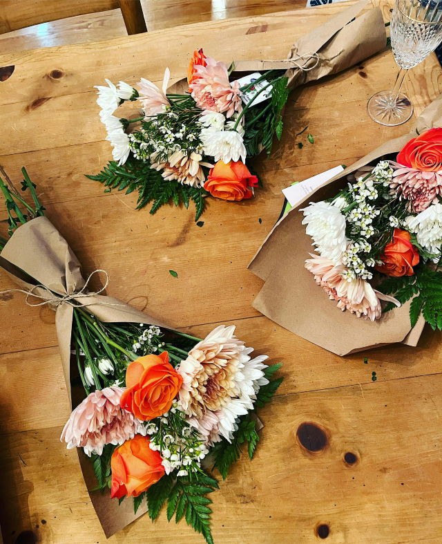Fall Flower Bouquets | 3 Daughters Brewing