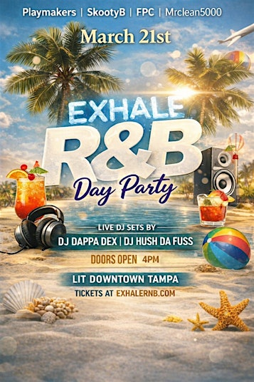 Spring Break Exhale RNB Day Party | LIT Cigar & Martini Lounge