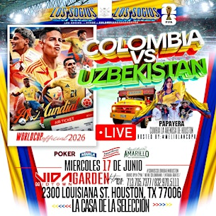 World Cup 2026 – Colombia  vs Uzbekistan  | Game 1 at Vida Garden | Vida Garden