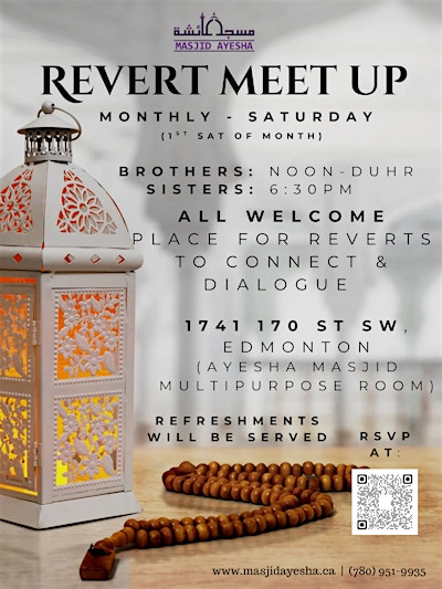 Muslim Revert Meet Up South Edmonton | 1741 170 St SW