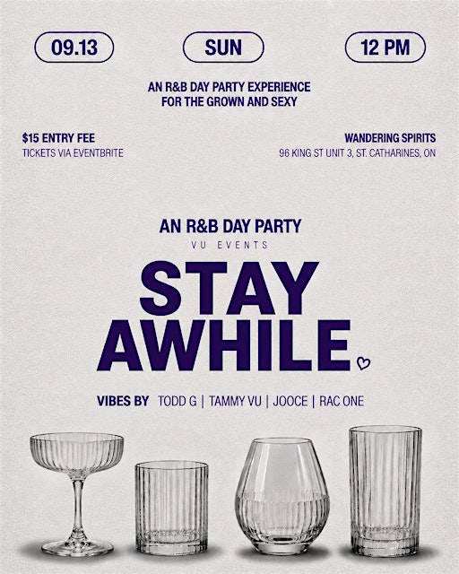 STAY AWHILE. | R&B Sunday at Wandering Spirits | Wandering Spirits