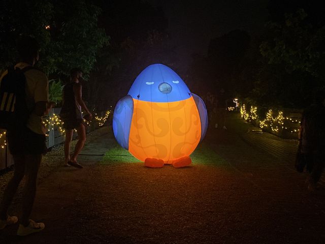 Singapore Night Fest: birds inflatables 