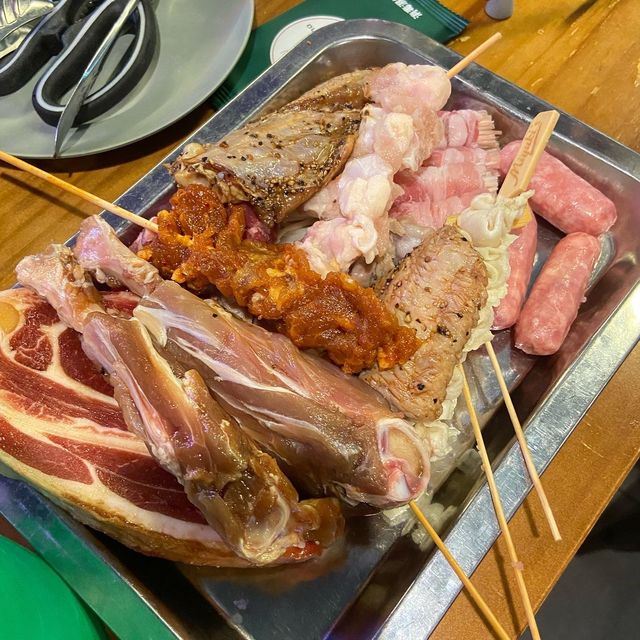 香港佐敦任食燒烤 蝦蝦燒