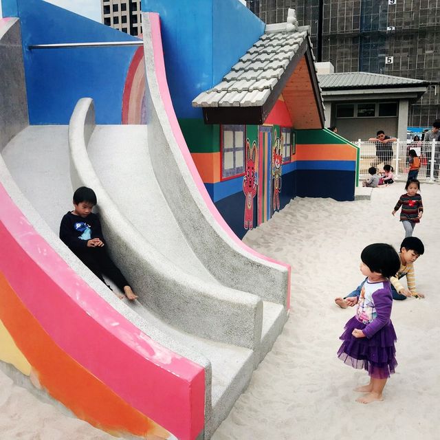 Beautiful rainbow village in Taichung 