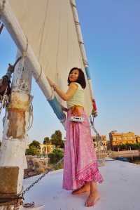 【Travel around the 🌍 world】Egypt 🇪🇬. Aswan Felucca on the Nile River.