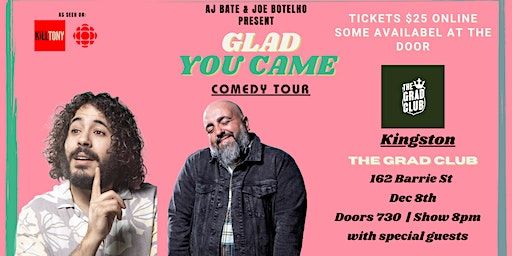 AJ Bate & Joe Botelho LIVE! In Kingston | Glad You Came Tour | The Grad Club