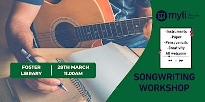 Songwriting Workshop at Foster Library | Foster Library - Myli - My Community Library