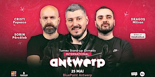 Stand-up Comedy cu Sorin, Cristi și Dragoș | ANTWERP | 25.05.24 | BluePoint Antwerpen - meetings, events & office space