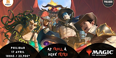 Avant-première Magic Hors-la-loi de Croisetonnerre Troll à 2 Têtes | Philibar - Bar à jeux