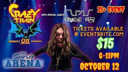 Crazy Train Ozzy Experience at The Sports Arena | The Sports Arena, Hammond Street, Bangor, ME, USA