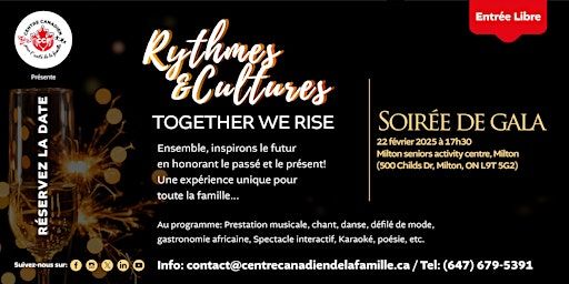 SOIRÉE DE GALA / GALA NIGHT - "Rythmes & Cultures" 2025 | Milton Seniors Activity Centre