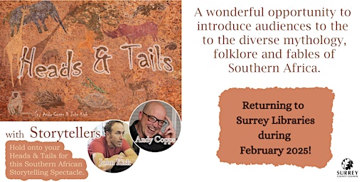 Heads & Tails Storytelling Spectacle at Guildford Library! | Guildford library