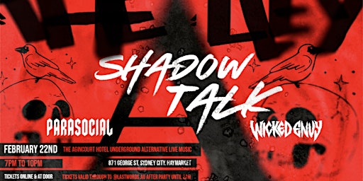 SHADOW TALK LIVE IN THE ALLEY | Agincourt Hotel
