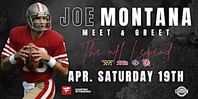 Joe Montana autograph signing, meet and greet San Mateo | 1346 Saratoga Dr