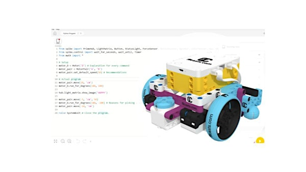 #1 Beginner PYTHON CODING Spike Prime Robotics Grades 4 - 8th | 100 N Lloyd St