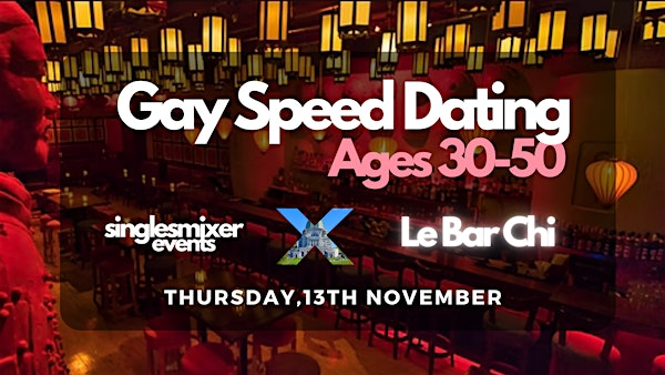 Montreal | Gay Speed Dating | Ages 30–50 | Le Bar CHI