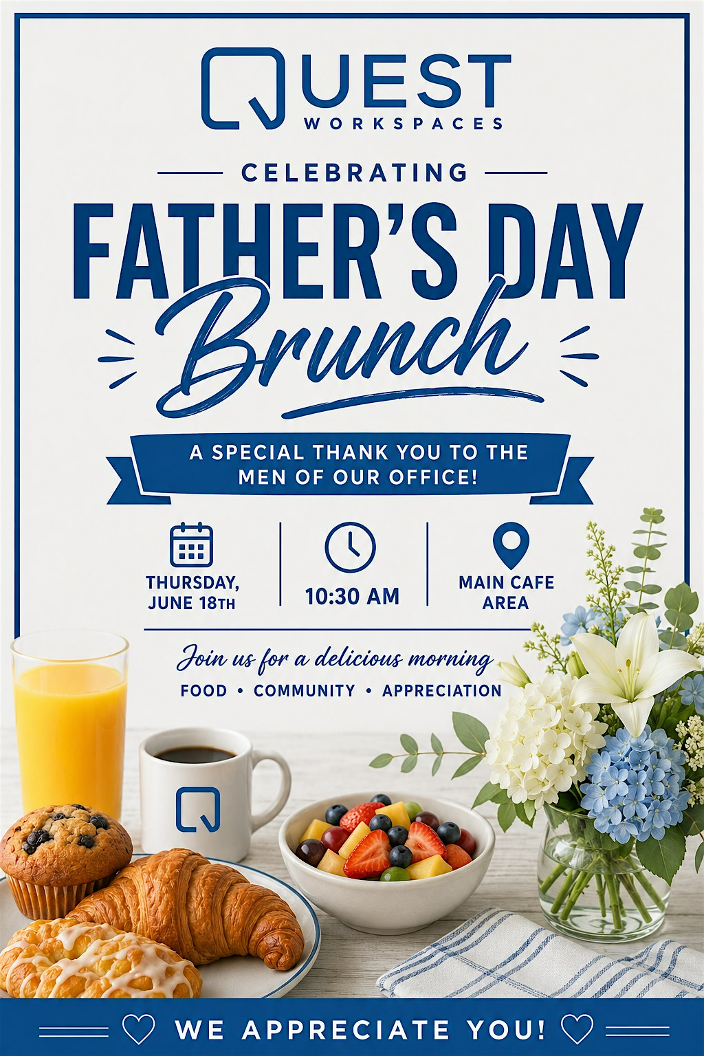 Quest Workspaces Father's  Day Brunch | Quest Workspace Fort Lauderdale
