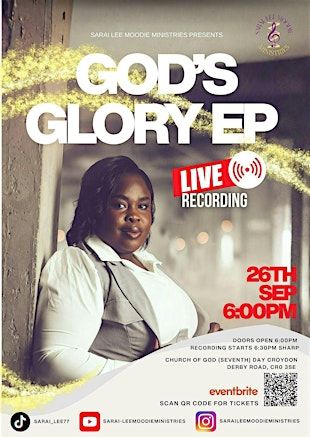 God's Glory:EP Live Recording & Night of Worship | Church of God (Seventh Day) - West Croydon